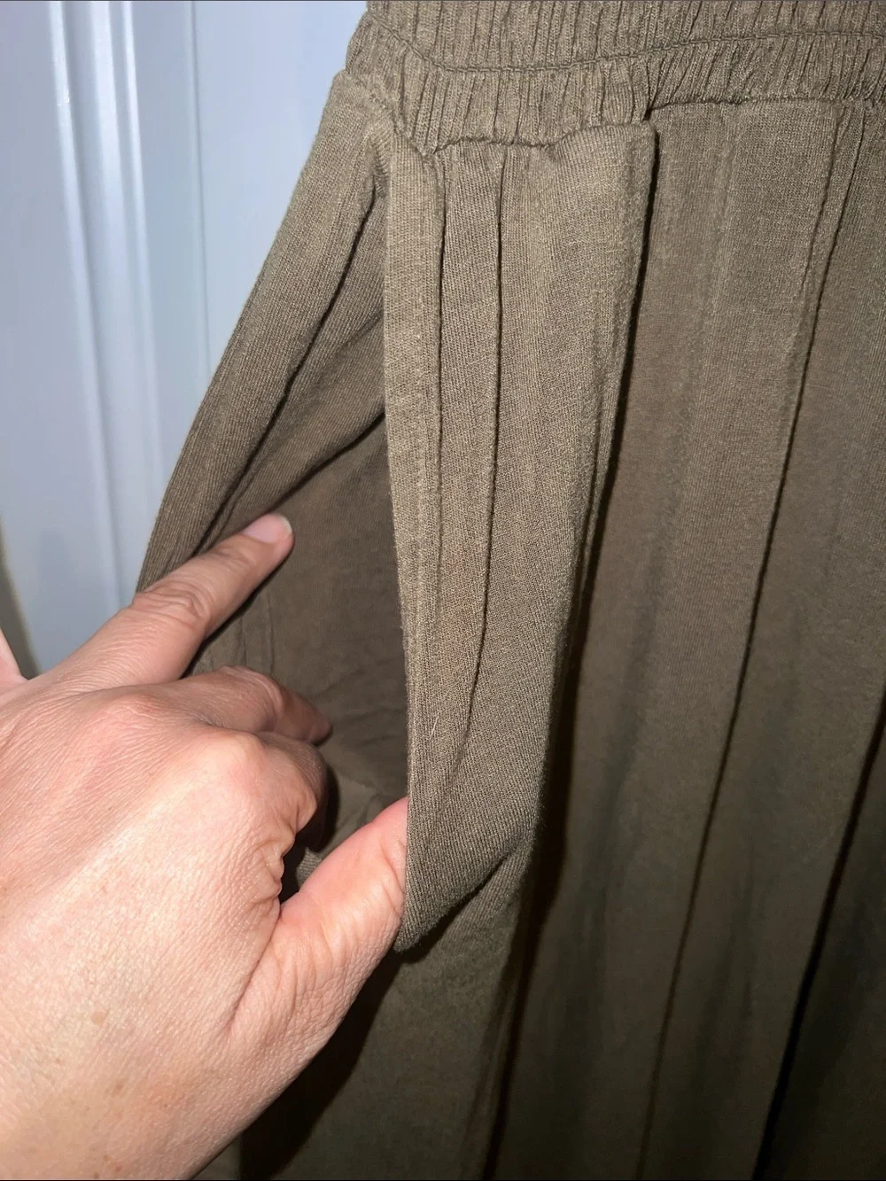 Michael Stars Olive Green Sleeveless Maxi Dress